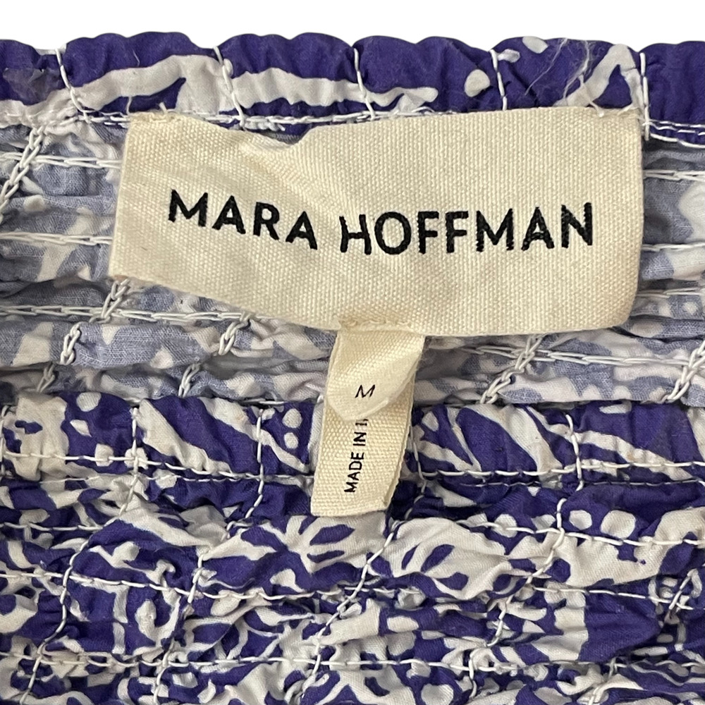 MARA HOFFMAN Nicole Midi Skirt In Emonia Print - Purple- Organic Cotton - Size M - Picture 5 of 6